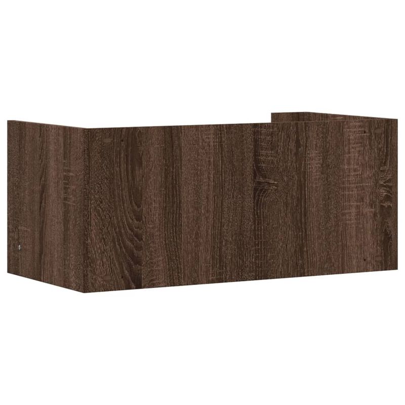 Casa si Gradina - Mobilier - Biblioteci si rafturi - Rafturi - Raft de perete, stejar maro, 70,5x35x30,5 cm, lemn prelucrat - Infinity.ro
