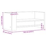 Casa si Gradina - Mobilier - Biblioteci si rafturi - Rafturi - Raft de perete, stejar maro, 70,5x35x30,5 cm, lemn prelucrat - Infinity.ro
