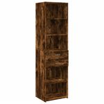 Casa si Gradina - Mobilier - Comode si corpuri - Corpuri bucatarie - Dulap inalt, stejar fumuriu, 50x42,5x185 cm, lemn prelucrat - Infinity.ro