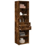 Casa si Gradina - Mobilier - Comode si corpuri - Corpuri bucatarie - Dulap inalt, stejar fumuriu, 50x42,5x185 cm, lemn prelucrat - Infinity.ro