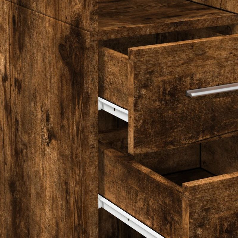 Casa si Gradina - Mobilier - Comode si corpuri - Corpuri bucatarie - Dulap inalt, stejar fumuriu, 50x42,5x185 cm, lemn prelucrat - Infinity.ro