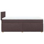 Casa si Gradina - Mobilier - Paturi si accesorii - Paturi - Pat box spring cu saltea, maro inchis, 100x200 cm, textil - Infinity.ro