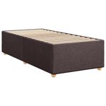 Casa si Gradina - Mobilier - Paturi si accesorii - Paturi - Pat box spring cu saltea, maro inchis, 100x200 cm, textil - Infinity.ro