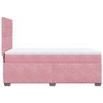 Casa si Gradina - Mobilier - Paturi si accesorii - Paturi - Pat box spring cu saltea, roz, 80x200 cm, catifea - Infinity.ro