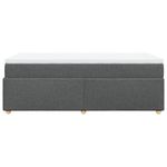 Casa si Gradina - Mobilier - Paturi si accesorii - Paturi - Pat box spring cu saltea, gri inchis, 80x200 cm, textil - Infinity.ro