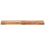 Casa si Gradina - Mobilier - Biblioteci si rafturi - Rafturi - Rafturi suspendate 3 buc. 100x20x4cm lemn masiv acacia netratat - Infinity.ro