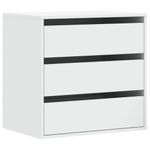 Casa si Gradina - Mobilier - Comode si corpuri - Comode - Dulap colt cu sertare alb 60x41x58 cm lemn prelucrat - Infinity.ro