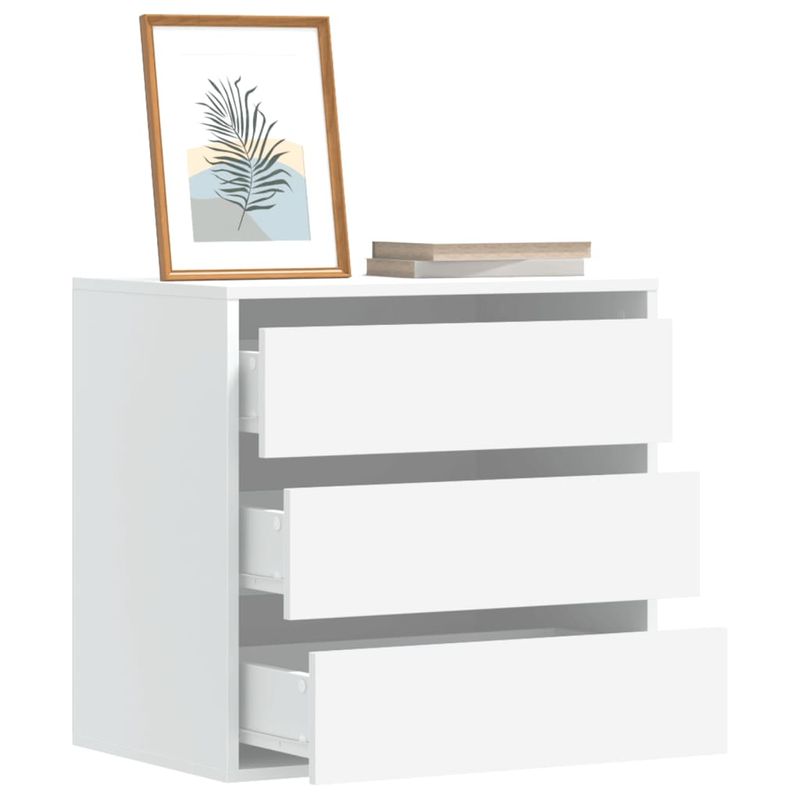 Casa si Gradina - Mobilier - Comode si corpuri - Comode - Dulap colt cu sertare alb 60x41x58 cm lemn prelucrat - Infinity.ro