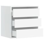Casa si Gradina - Mobilier - Comode si corpuri - Comode - Dulap colt cu sertare alb 60x41x58 cm lemn prelucrat - Infinity.ro