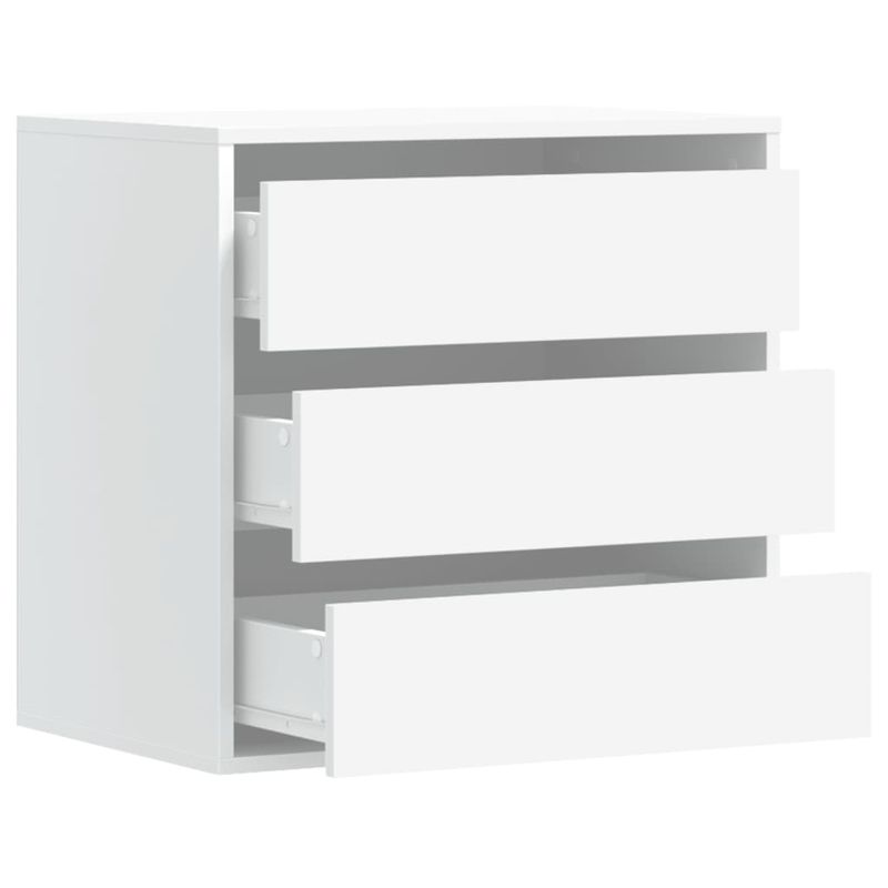 Casa si Gradina - Mobilier - Comode si corpuri - Comode - Dulap colt cu sertare alb 60x41x58 cm lemn prelucrat - Infinity.ro