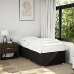 Casa si Gradina - Mobilier - Paturi si accesorii - Paturi - Cadru de pat, negru, 90 x 200 cm, material textil - Infinity.ro