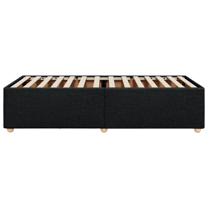 Casa si Gradina - Mobilier - Paturi si accesorii - Paturi - Cadru de pat, negru, 90 x 200 cm, material textil - Infinity.ro