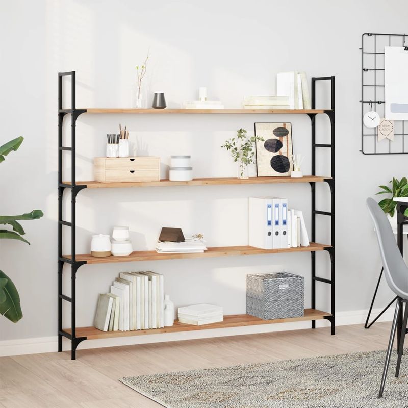 Casa si Gradina - Mobilier - Biblioteci si rafturi - Rafturi - Rafturi suspendate 2 buc. 140x20x2cm lemn masiv acacia netratat - Infinity.ro