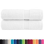 Casa si Gradina - Textile si covoare - Textile baie - Prosoape - Prosoape de maini premium 2 buc alb 50x100cm 600gsm 100% bumbac - Infinity.ro