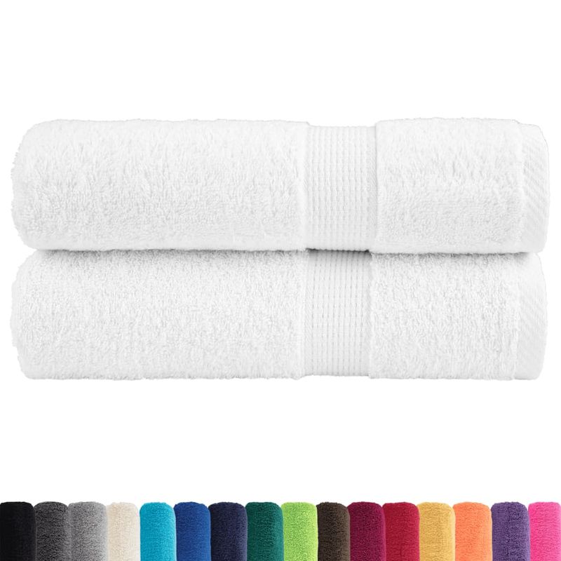 Casa si Gradina - Textile si covoare - Textile baie - Prosoape - Prosoape de maini premium 2 buc alb 50x100cm 600gsm 100% bumbac - Infinity.ro