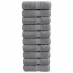 Casa si Gradina - Textile si covoare - Textile baie - Prosoape - Prosoape oaspeti premium 10 buc. gri 30x50cm 600gsm 100% bumbac - Infinity.ro
