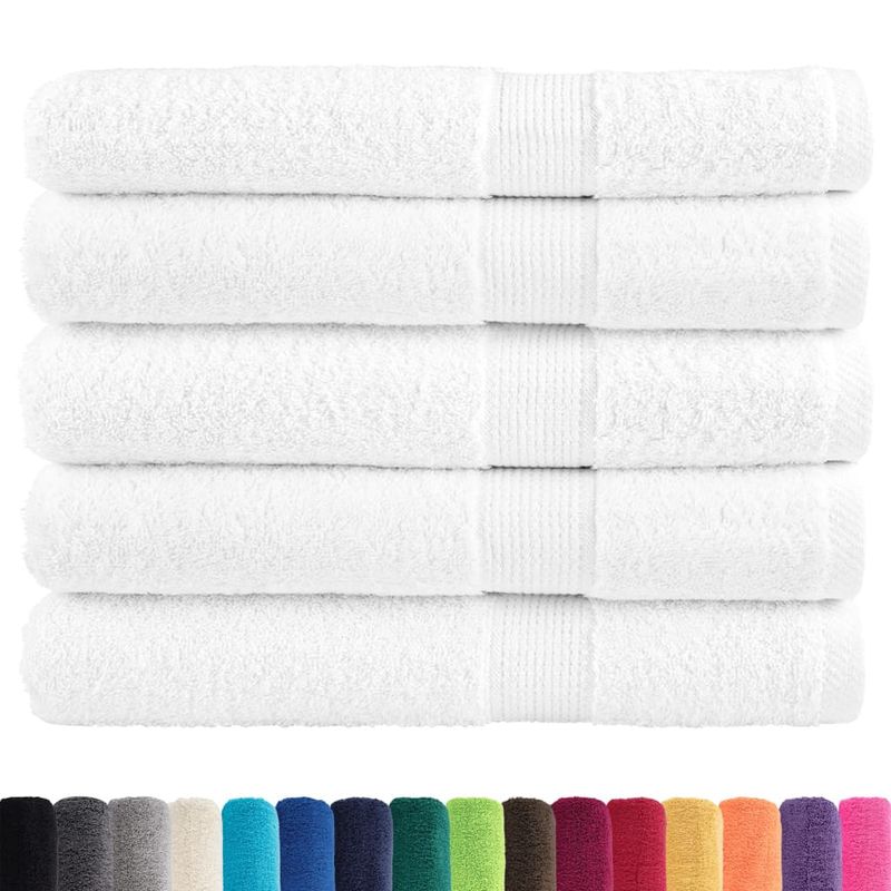 Casa si Gradina - Textile si covoare - Textile baie - Prosoape - Prosoape de sauna premium 25buc alb 80x200cm 600gsm 100% bumbac - Infinity.ro