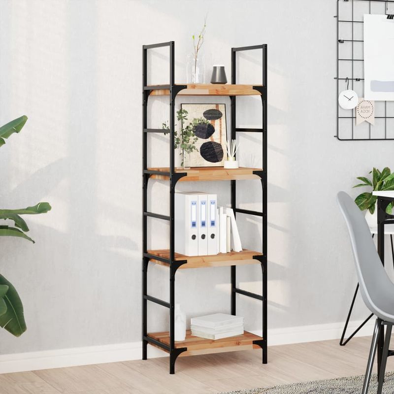 Casa si Gradina - Mobilier - Biblioteci si rafturi - Rafturi - Rafturi suspendate 4 buc. 60x30x4 cm lemn masiv acacia netratat - Infinity.ro