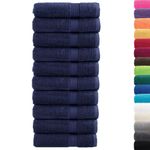 Casa si Gradina - Textile si covoare - Textile baie - Prosoape - Prosoape de dus premium 10 buc 70x140cm 600 gsm 100% bumbac, bleumarin - Infinity.ro