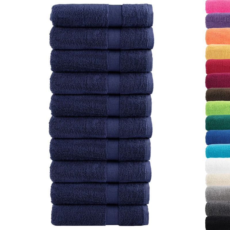 Casa si Gradina - Textile si covoare - Textile baie - Prosoape - Prosoape de dus premium 10 buc 70x140cm 600 gsm 100% bumbac, bleumarin - Infinity.ro