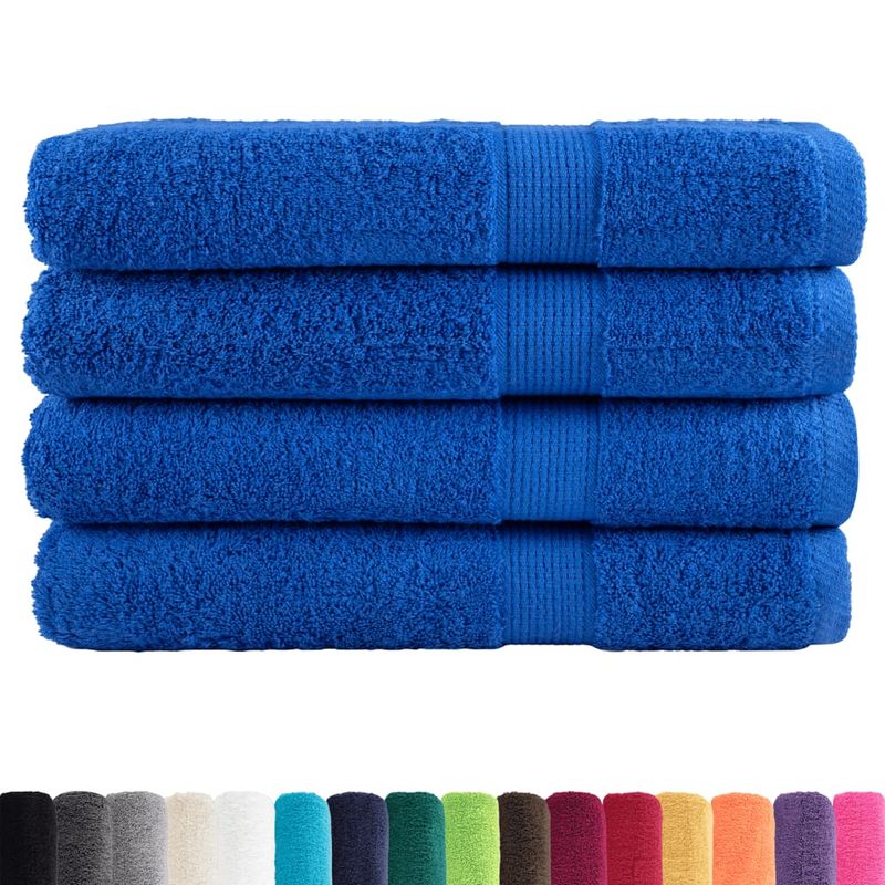Casa si Gradina - Textile si covoare - Textile baie - Prosoape - Prosoape premium 4 buc albastru 100x200cm 600gsm 100% bumbac - Infinity.ro