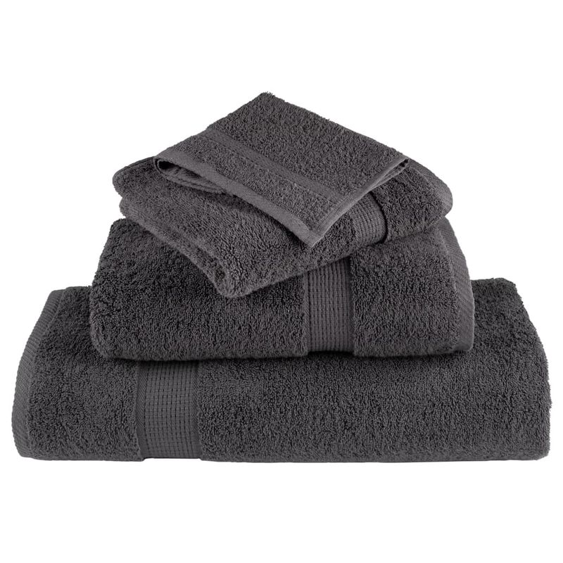 Casa si Gradina - Textile si covoare - Textile baie - Prosoape - Prosoape premium 50 buc Antracit 30x30cm 600gsm 100% bumbac - Infinity.ro