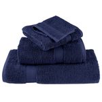 Casa si Gradina - Textile si covoare - Textile baie - Prosoape - Prosoape de maini premium 2 buc 50x100cm 600gsm 100% bumbac, bleumarin - Infinity.ro