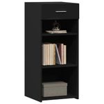 Casa si Gradina - Mobilier - Comode si corpuri - Comode - Dulap, negru, 40x42,5x93 cm, lemn prelucrat - Infinity.ro