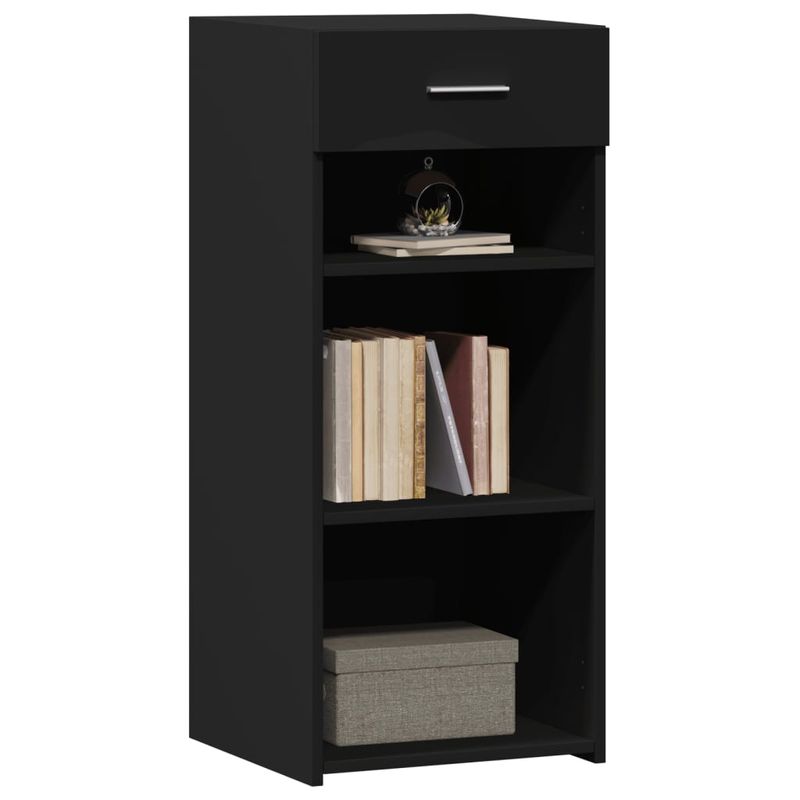 Casa si Gradina - Mobilier - Comode si corpuri - Comode - Dulap, negru, 40x42,5x93 cm, lemn prelucrat - Infinity.ro