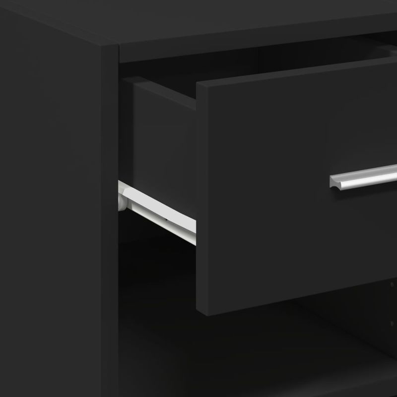 Casa si Gradina - Mobilier - Comode si corpuri - Comode - Dulap, negru, 40x42,5x93 cm, lemn prelucrat - Infinity.ro