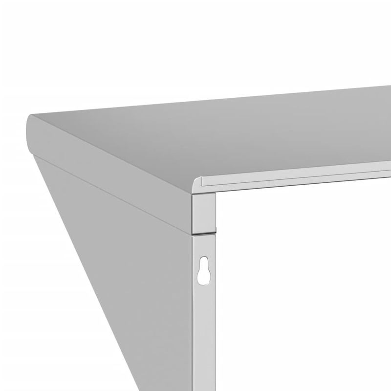 Casa si Gradina - Mobilier - Biblioteci si rafturi - Rafturi - Raft de perete, 100x30x31 cm, argintiu, otel inoxidabil - Infinity.ro