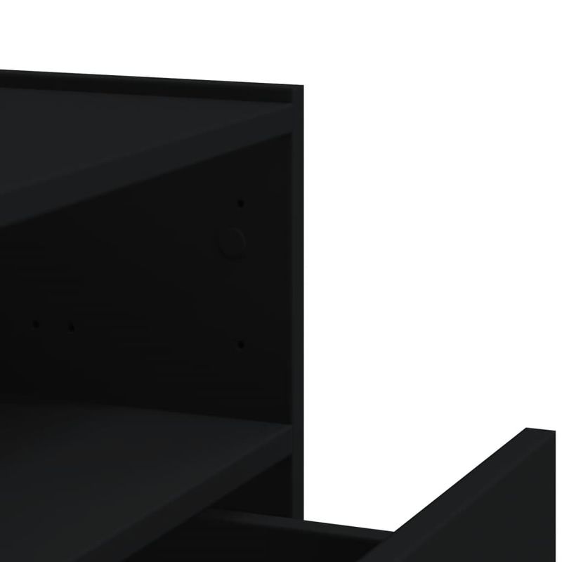 Casa si Gradina - Mobilier - Comode si corpuri - Noptiere - Noptiera de perete, negru, 45x30x35 cm - Infinity.ro