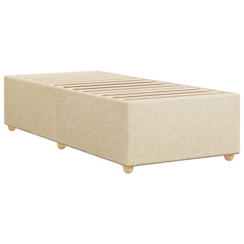 Casa si Gradina - Mobilier - Paturi si accesorii - Paturi - Cadru de pat, crem, 90x190 cm, material textil - Infinity.ro