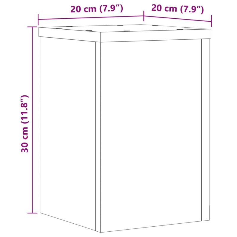 Casa si Gradina - Gradinarit si plante - Plante si ghivece - Ghivece si suporturi - Suporturi de plante 2 buc. lemn vechi 20x20x30cm lemn prelucrat - Infinity.ro