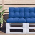 Casa si Gradina - Gradina si terasa - Mobilier exterior - Perne decorative exterior - Perne de paleti, 2 buc., albastru regal, material textil - Infinity.ro