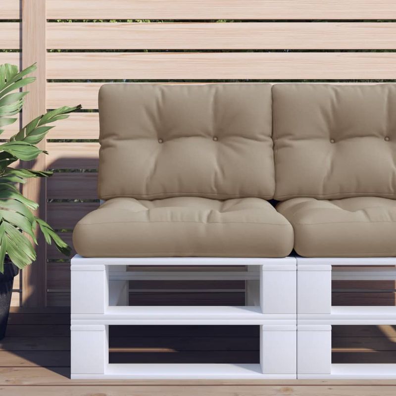 Casa si Gradina - Gradina si terasa - Mobilier exterior - Perne decorative exterior - Perne de paleti, 2 buc., gri taupe, material textil - Infinity.ro