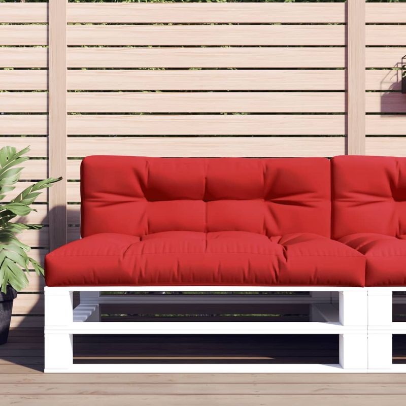 Casa si Gradina - Gradina si terasa - Mobilier exterior - Perne decorative exterior - Perne de paleti, 2 buc. rosu, material textil - Infinity.ro