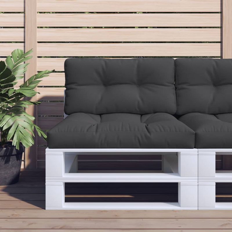 Casa si Gradina - Gradina si terasa - Mobilier exterior - Perne decorative exterior - Perne de paleti, 2 buc., negru, material textil - Infinity.ro