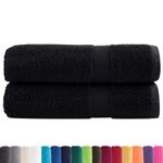 Casa si Gradina - Textile si covoare - Textile baie - Prosoape - Prosoape de dus premium 2buc. 70x140 cm 600 gsm 100% bumbac, negru - Infinity.ro