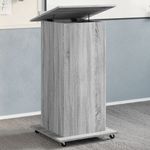 Casa si Gradina - Mobilier - Mese si birouri - Birouri - Pupitru cu roti si sertar sonoma gri 55x55x107cm lemn prelucrat - Infinity.ro