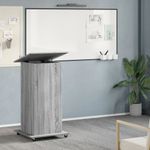 Casa si Gradina - Mobilier - Mese si birouri - Birouri - Pupitru cu roti si sertar sonoma gri 55x55x107cm lemn prelucrat - Infinity.ro