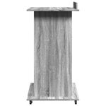 Casa si Gradina - Mobilier - Mese si birouri - Birouri - Pupitru cu roti si sertar sonoma gri 55x55x107cm lemn prelucrat - Infinity.ro