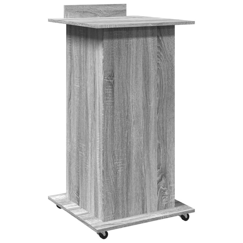 Casa si Gradina - Mobilier - Mese si birouri - Birouri - Pupitru cu roti si sertar sonoma gri 55x55x107cm lemn prelucrat - Infinity.ro