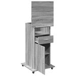 Casa si Gradina - Mobilier - Mese si birouri - Birouri - Pupitru cu roti si sertar sonoma gri 55x55x107cm lemn prelucrat - Infinity.ro