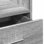 Casa si Gradina - Mobilier - Mese si birouri - Birouri - Pupitru cu roti si sertar sonoma gri 55x55x107cm lemn prelucrat - Infinity.ro