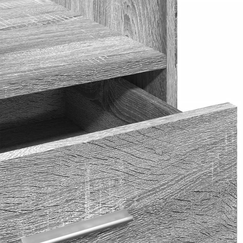 Casa si Gradina - Mobilier - Mese si birouri - Birouri - Pupitru cu roti si sertar sonoma gri 55x55x107cm lemn prelucrat - Infinity.ro