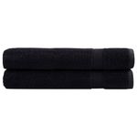 Casa si Gradina - Textile si covoare - Textile baie - Prosoape - Prosoape premium 2buc. negru 100x200cm 600 gsm 100% bumbac - Infinity.ro
