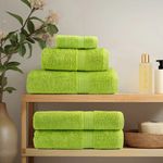 Casa si Gradina - Textile si covoare - Textile baie - Prosoape - Prosoape oaspeti premium 2buc. 30x50cm 600gsm 100% bumbac, verde măr - Infinity.ro