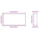 Casa si Gradina - Sanitare - Cazi si cabine de dus - Paravane si usi - Nisa de dus, alb mat, 62x32x9 cm, otel inoxidabil - Infinity.ro