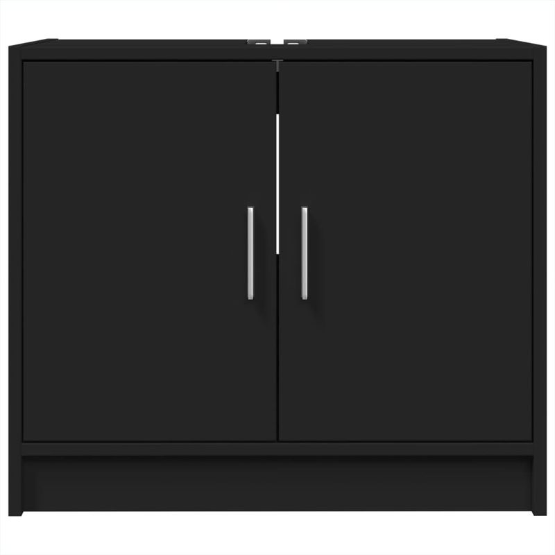 Casa si Gradina - Mobilier - Mobilier baie - Comode baie - Dulap de chiuveta, negru, 63x29x55 cm, lemn prelucrat - Infinity.ro